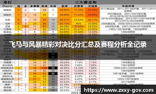 飞马与风暴精彩对决比分汇总及赛程分析全记录